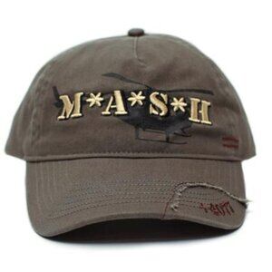 70s TV Retro M*A*S*H Cadet MASH Medi-Vac Logo Hat Olive Green Cap Vietnam Show
